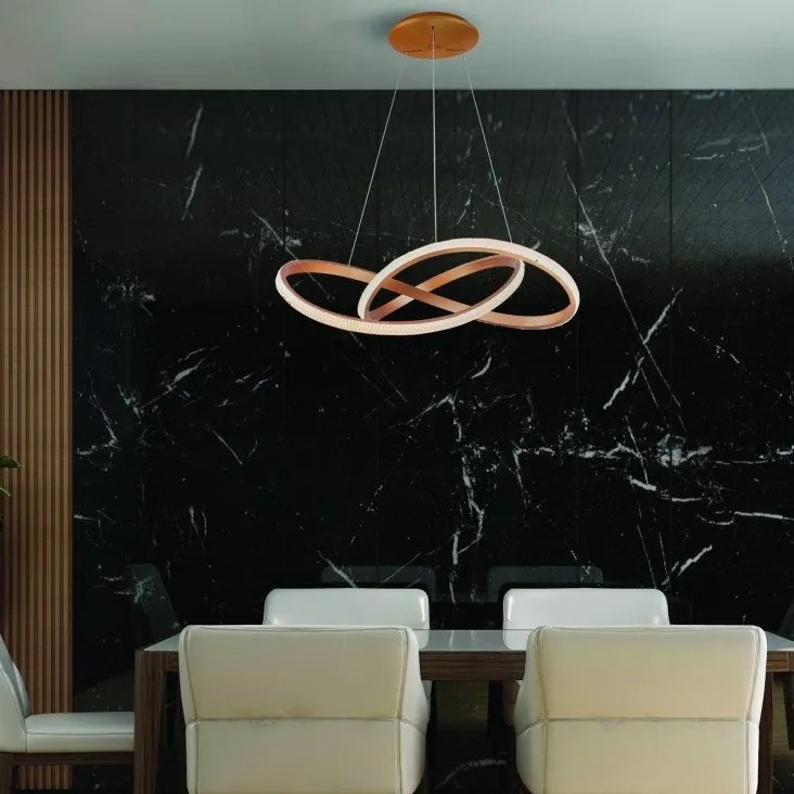 Lustra LED cu telecomanda design modern INFINITY 80 CCT GO