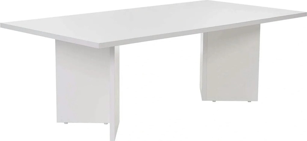 Masuta cafea SABIN, alb, PAL melaminat, 119x60x40 cm