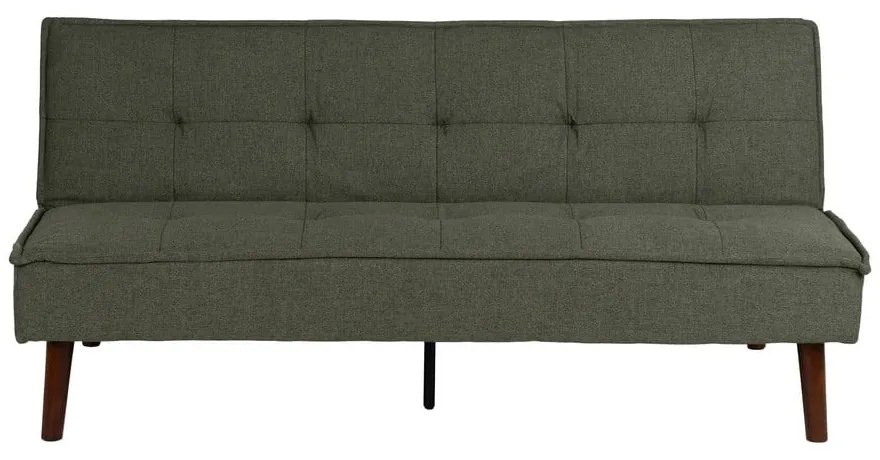 Canapea verde extensibilă cu tapițerie din chenille 181 cm – Ixia