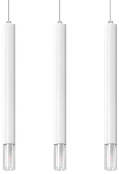 Lustră pe cablu VIZIER 3xG9/40W/230V albă Sollux SL.0959