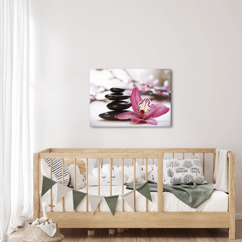 Tablou cupietre pentru masaj și orhidee (70x50 cm)