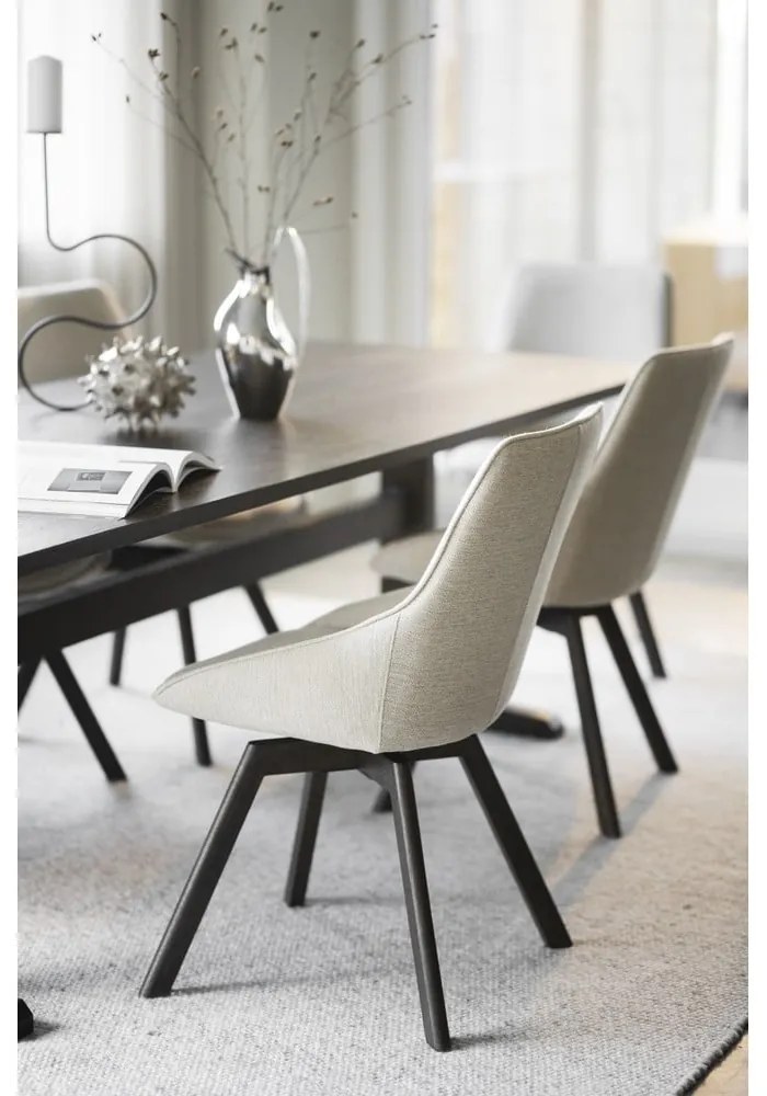 Scaune de dining bej 2 buc. Alison – Rowico
