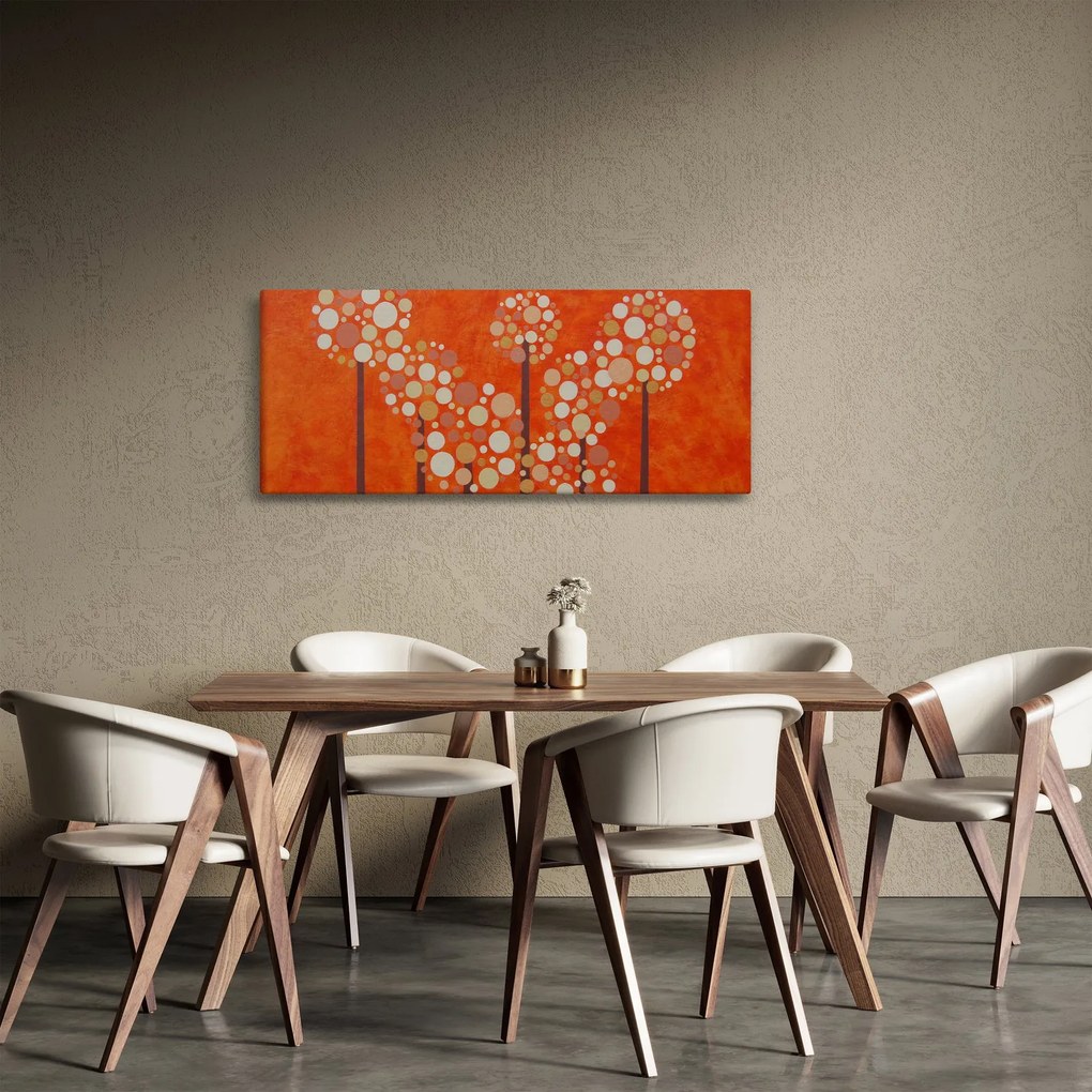 Tablou - Pădurea portocalie (120x50 cm)