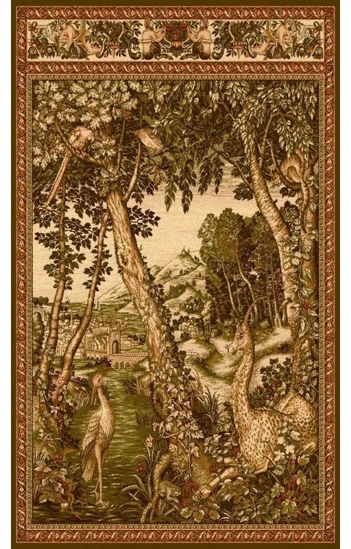 Covor lana Jednorozec verde olive Selectează mărime: 133 X 166