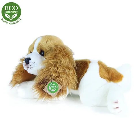 Câine pluș Rappa Cavalier King CharlesSpaniol, 30 cm