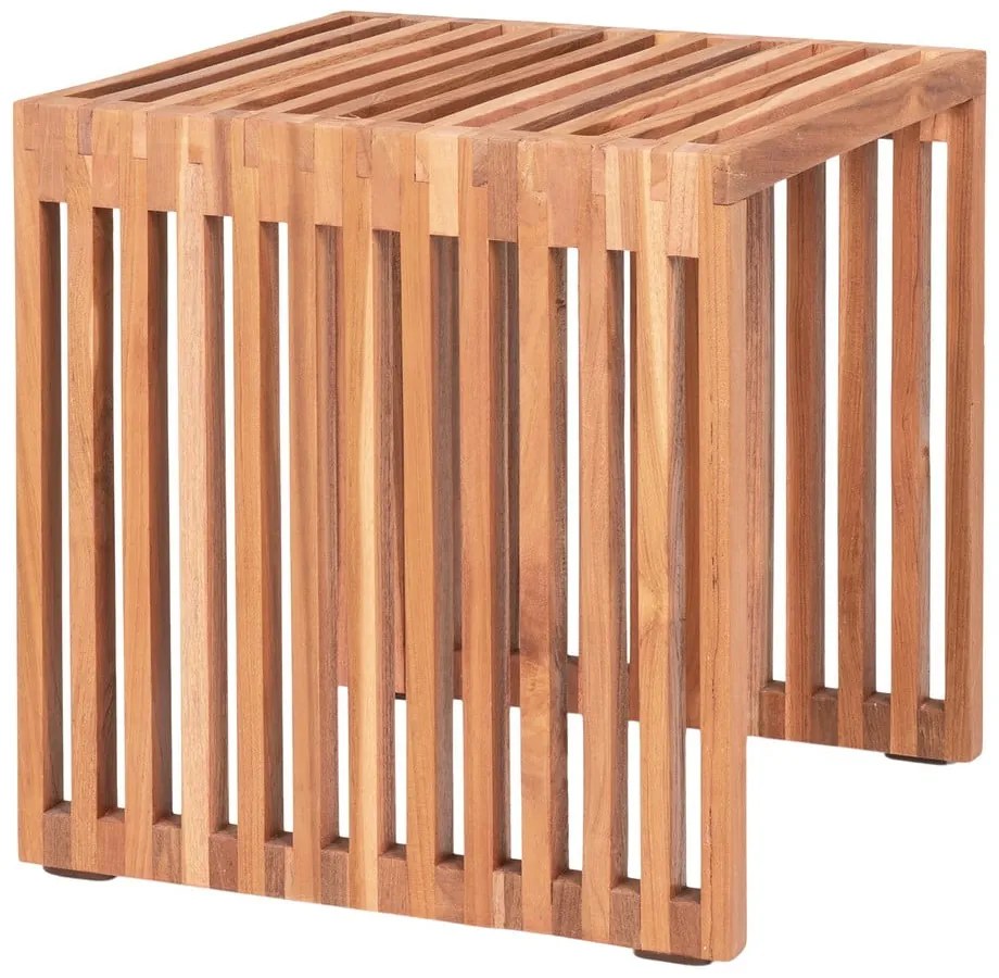 Măsuță auxiliară lemn masiv de tec 40x40 cm Pego – House Nordic