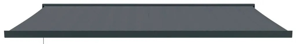 Copertina retractabila, antracit, 5x3 m, textil si aluminiu