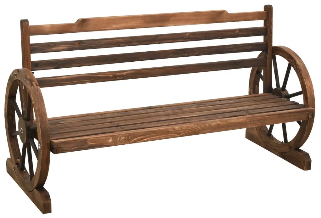 313892 vidaXL Bancă de grădină, 142 cm, lemn masiv de brad