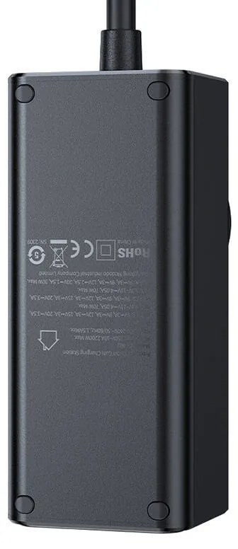 Prelungitor McDodo, 1 priza, 2xUSB-C max 70W+USB-A, 1.5 metri, negru