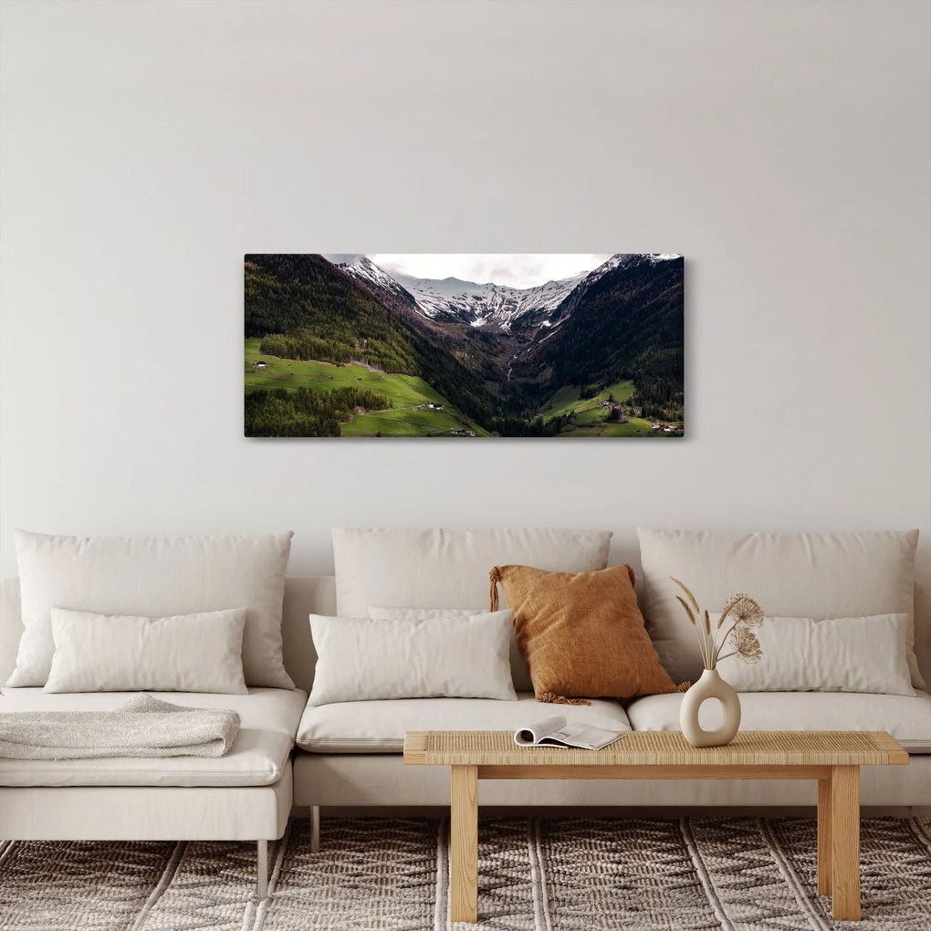 Tablou - Valea la poalele munților (120x50 cm)