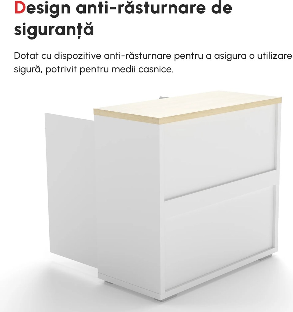 HOMCOM Bufet de Bucatarie, Dulap de Depozitare cu Usi Duble si Raft Reglabil pentru Camera de Zi, Holul de la Intrare, Alb | Aosom Romania