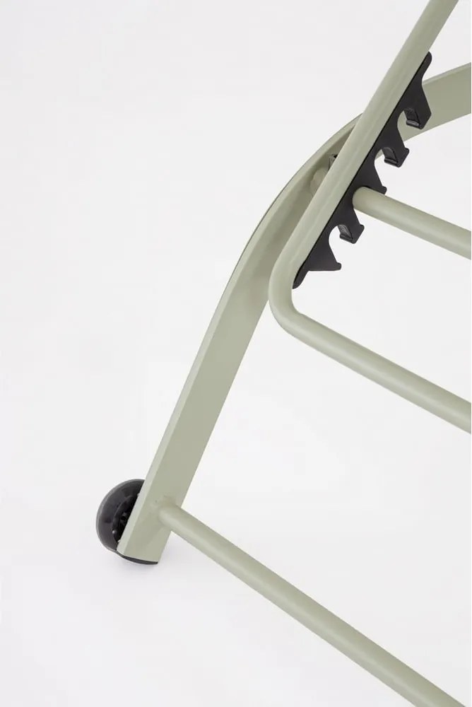 Șezlong de grădină taupe din metal Taylor – Bizzotto