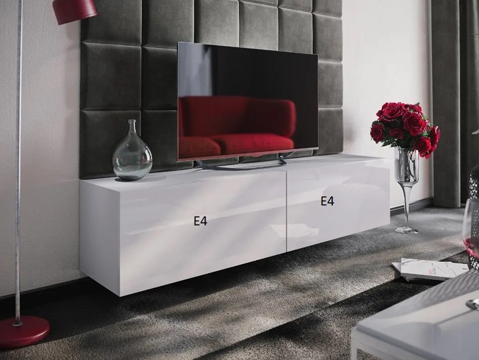 Mobilier living Mogan (alb + alb lucios). 1007701