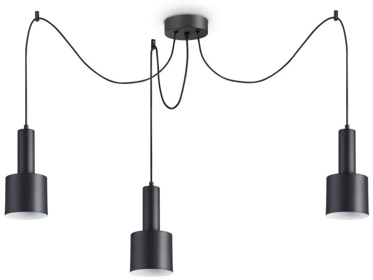 Lustra cu 3 pendule design modern HOLLY SP3 NERO 231594 IDL