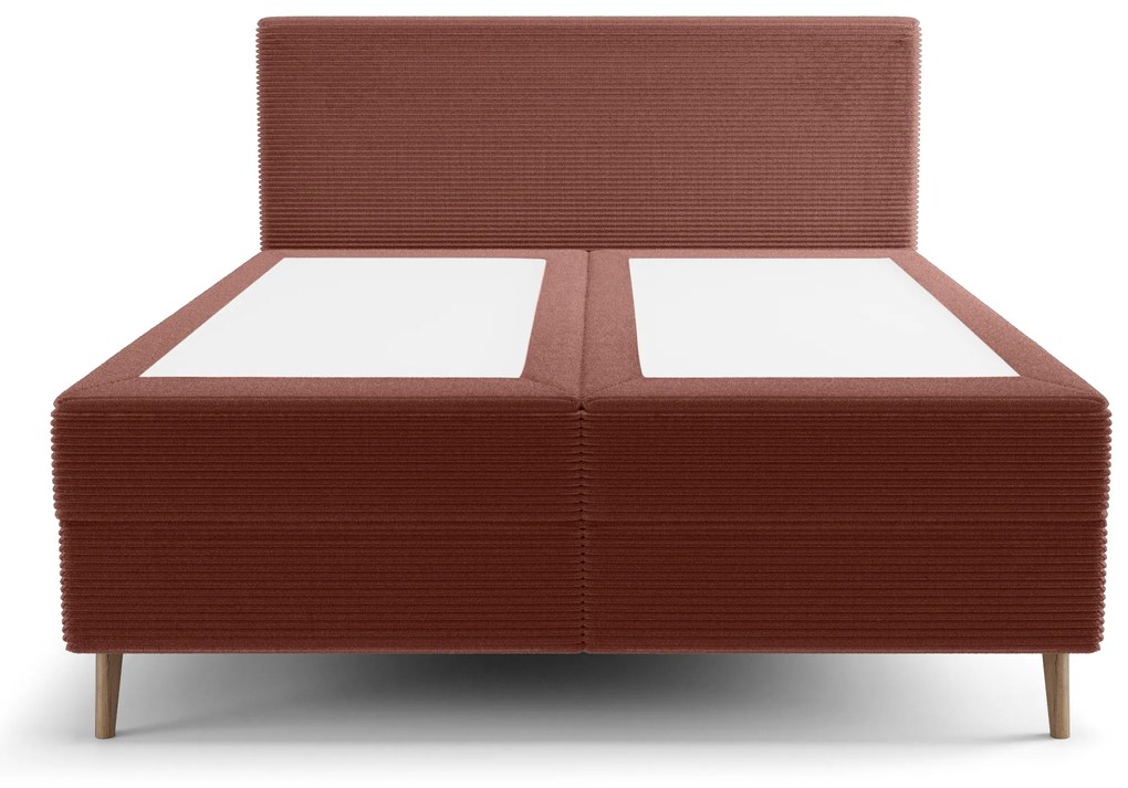 Pat de o persoană 120 cm Napoli Bonell (teracotă) (cu somieră, cu sp. depozitare). 1082436
