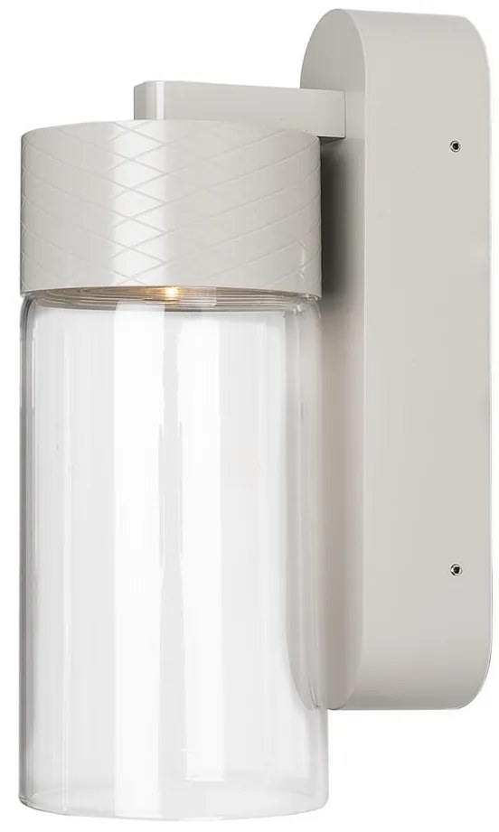 Aplica de perete LED metal gri si sticla Fusion