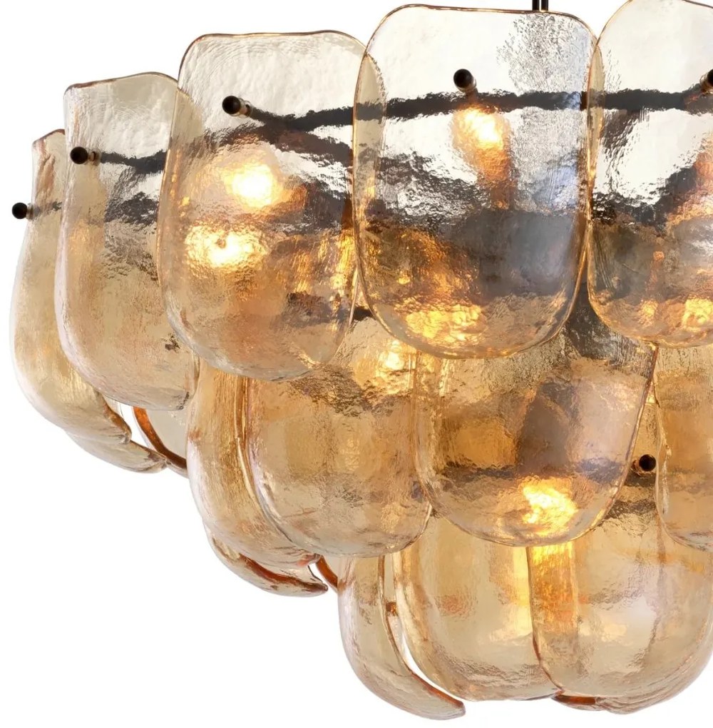 Candelabru design LUX, Sticla, Champagne, Gustave