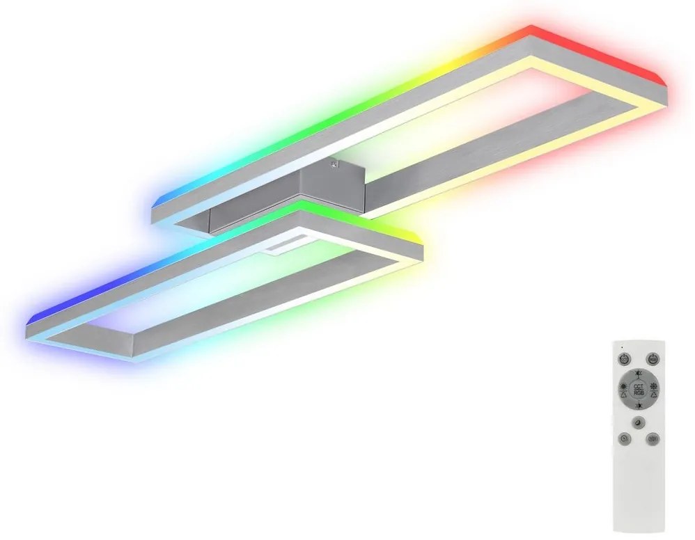 Lustră LED RGBW dimabilă aplicată FRAME 2xLED/21W/230V 2700-6500K Brilo + telecomandă