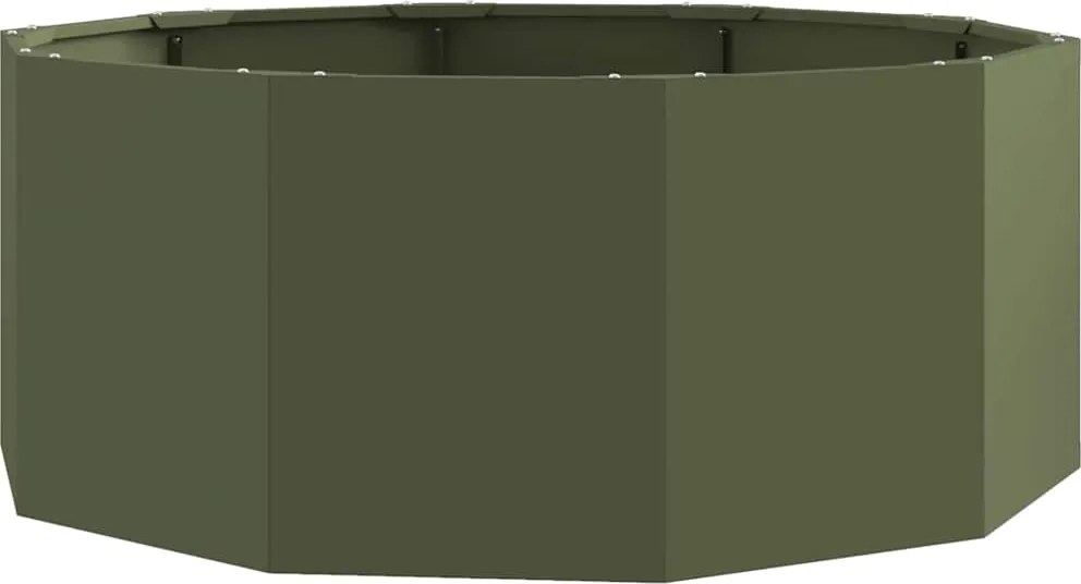 vidaXL Jardinieră Verde măsliniu 90 x 90 x 35 cm Oțel
