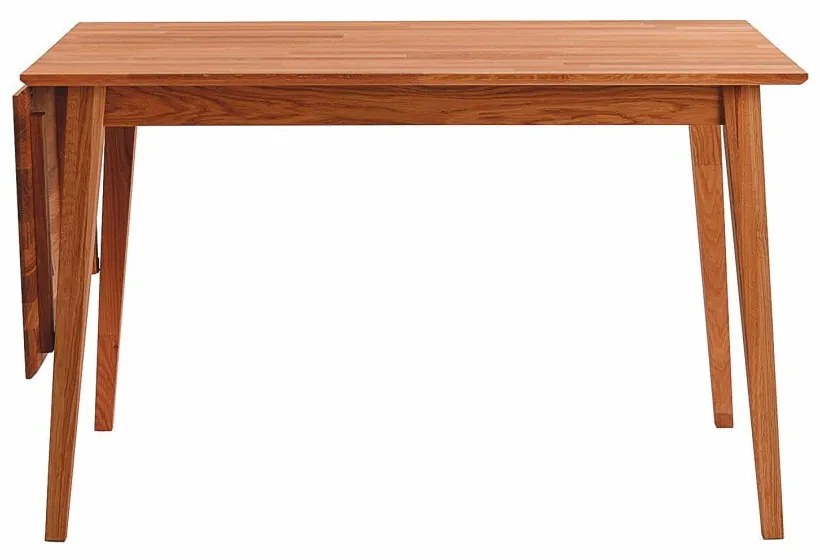Masă de dining pliabilă din lemn de stejar natural Rowico Mimi, 120 x 80 cm
