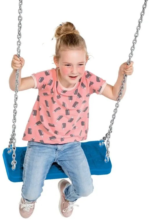 Leagan, KBT, din cauciuc cu lant, Albastru