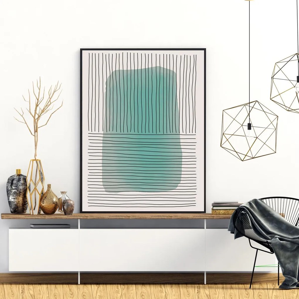 Poster - Abstracție pictată (A4)