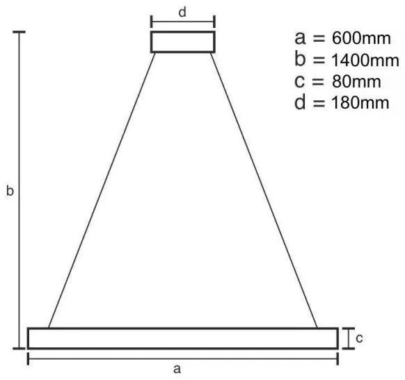 Lustră LED de cristal dimabilă pe cablu LED/40W/230V + telecomandă