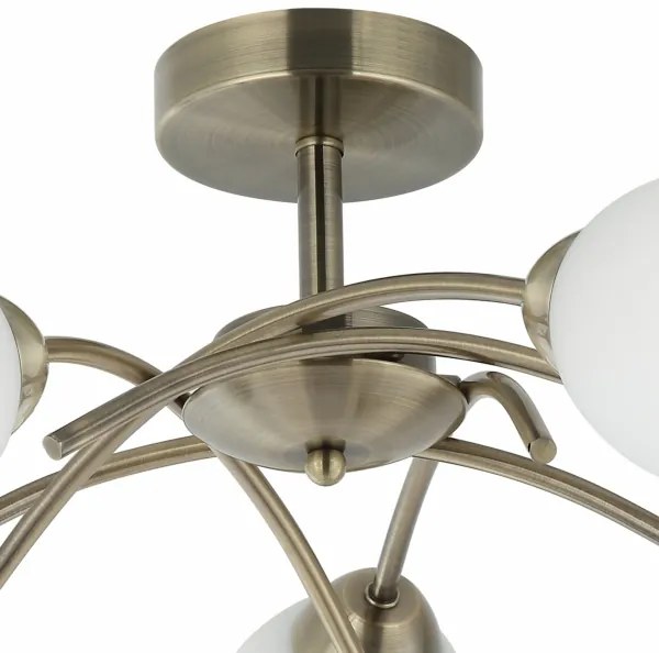 Lustră aplicată DONNA 5xE27/60W/230V patină