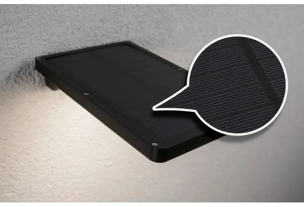 Paulmann 95393-LED/4W IP44 Lampa solară reglabilă cu senzor SOLVEIG 3,7V