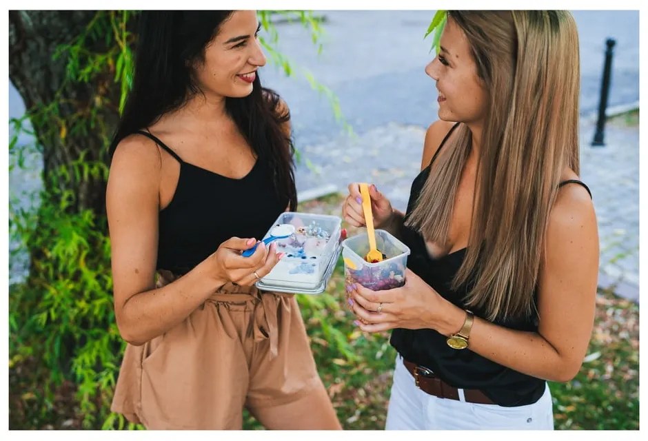 Cutie pentru prânz cu tacâmuri Vialli Design, 650ml+230m, albastru