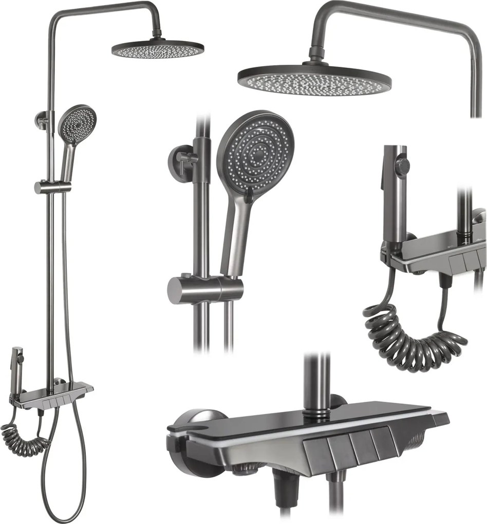 Coloana de dus cu termostat REA Savio Titanium