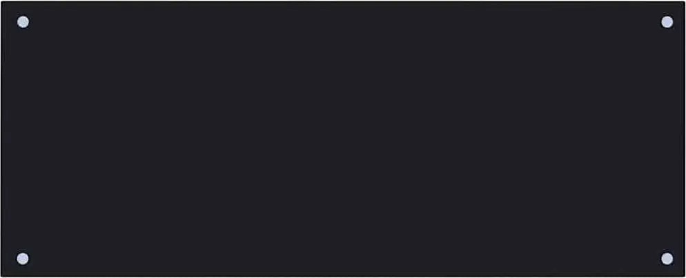 vidaXL Panou antistropi de bucătărie, negru 100x40cm sticlă securizată