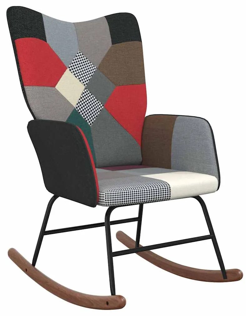 vidaXL Scaun balansoar, material textil, petice
