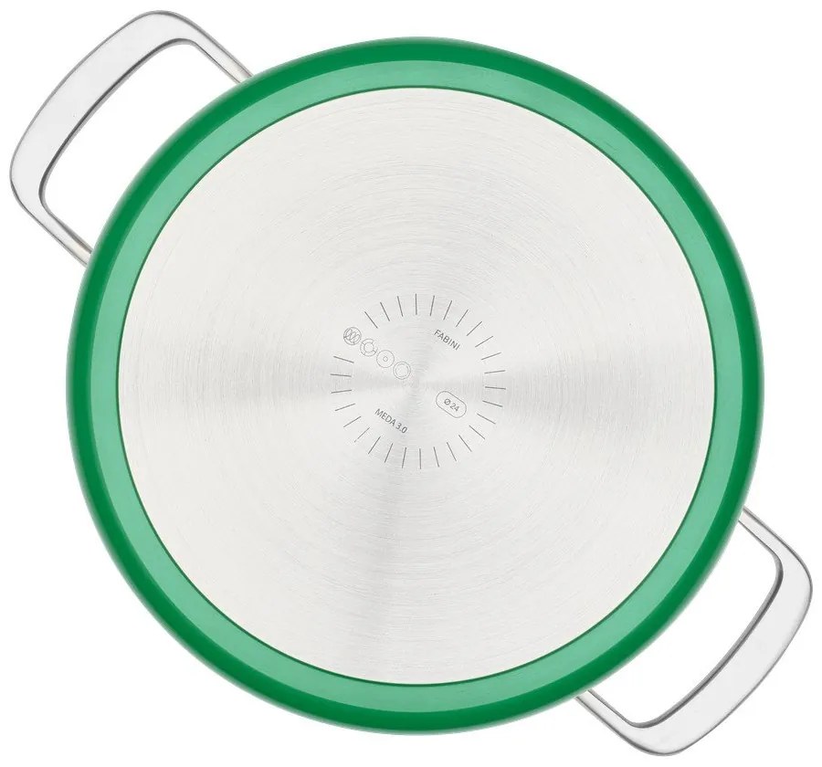 Oală cu capac/cu suprafață ceramică 5,5 l adecvată pentru plita cu inducție Meda 3.0 – FABINI