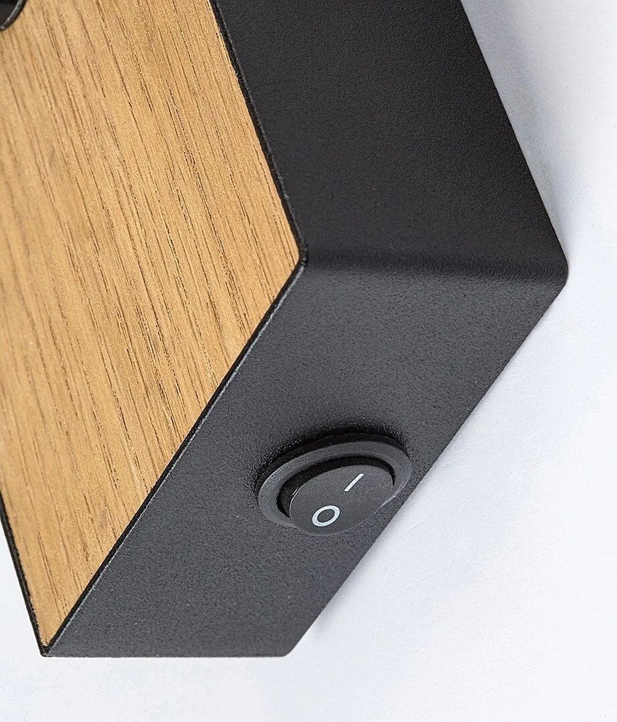 Aplica cu spot design industrial Metta negru