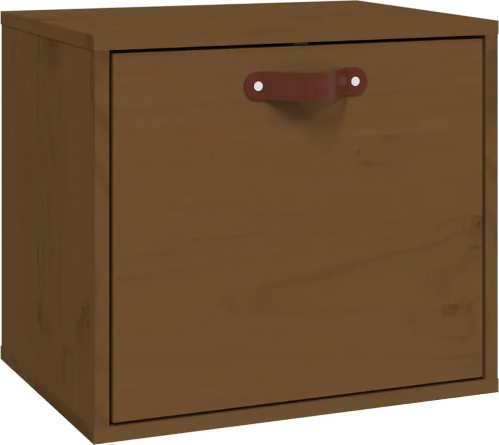 vidaXL Dulap de perete, maro miere, 40x30x35 cm, lemn masiv de pin