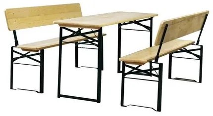 Happy Green Set de grădină cu spătar 75 x 60 x 115cm, maro deschis