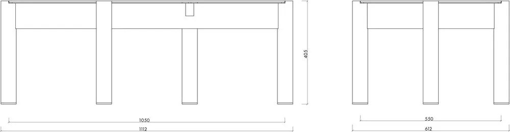 Măsuță de cafea verde cu blat din sticlă 55x105 cm Kob – noo.ma