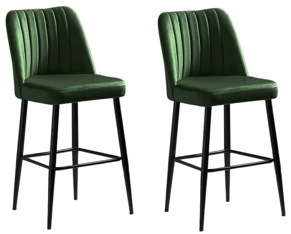 Set de scaune de bar Vento Green and Black, 2 buc., 2 buc.