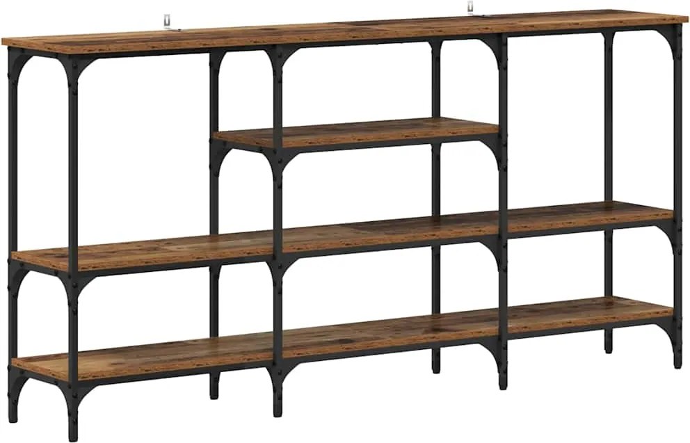 vidaXL Masă de consolă Lemn vechi 160 x 29 x 80 cm Lemn compozit