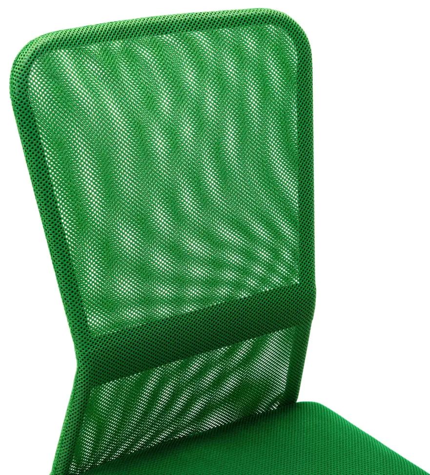 Scaun de birou, verde, 44 x 52 x 100 cm, plasa textila 1, Verde