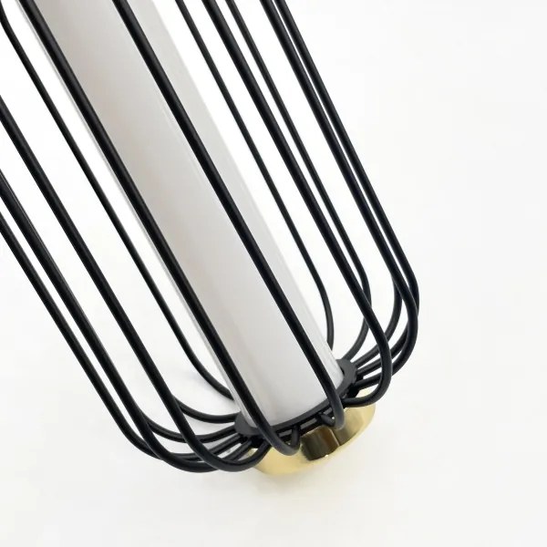 Lustră pe cablu BONNIE LED/15W/230V 3000K, negru