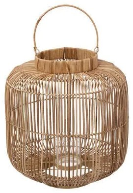 Felinar Solar Rattan Aly, 38 Cm