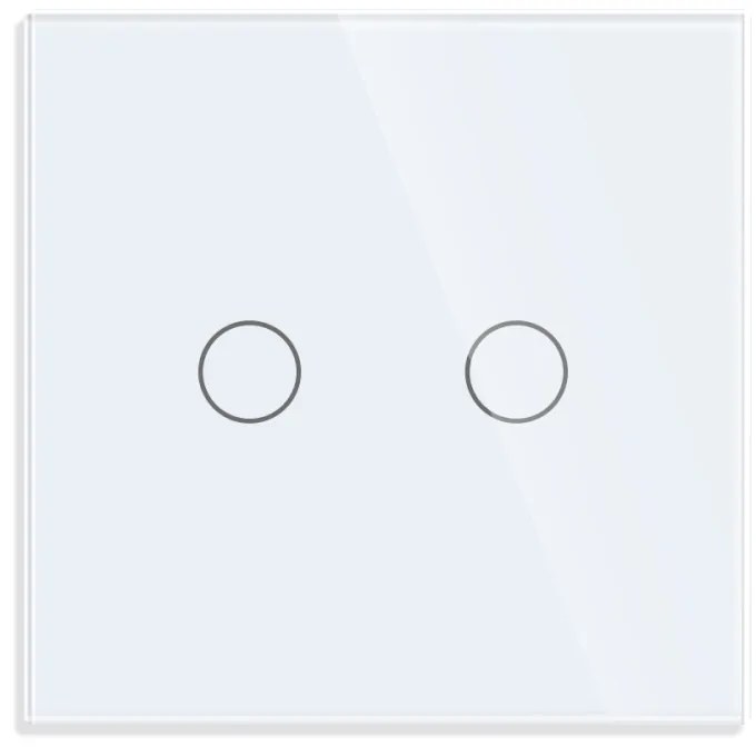 Intrerupator Dublu cu Touch din Sticla LUXION, protocol ZigBee