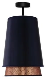 Lustră aplicată BELL Duolla SHINY 1xE27/15W/230V d. 25 cm albastru/cupru