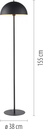 Schöner Wohnen 11727-18 - Lampadar ALI 1xE27/25W/230V negru