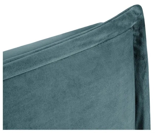 Tăblie de pat albastru petrol 160x120 cm Monica – Milo Casa