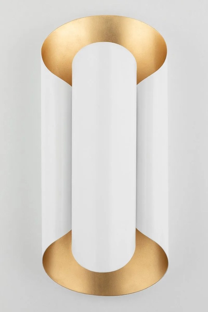 Aplica de perete design modern BANKS alb/auriu