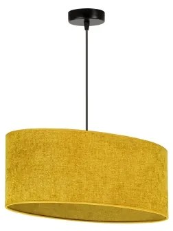 Lustră pe cablu Duolla OVAL 1xE27/15W/230V maro