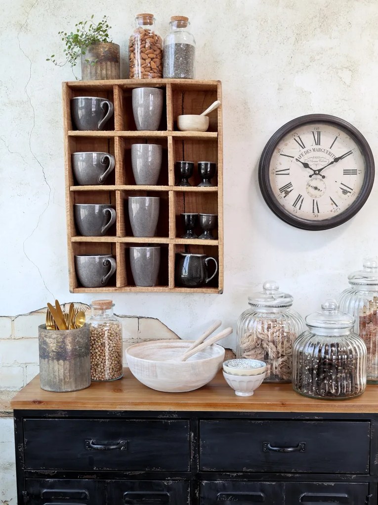 Cutie din lemn reciclat cu 12 compartimente – Grimaud